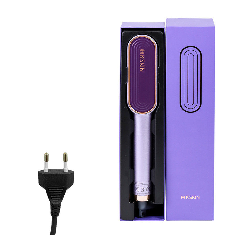 Negative Ion Hair Straightening Comb & Curling Iron - Multi-Function Hair Styling Tool