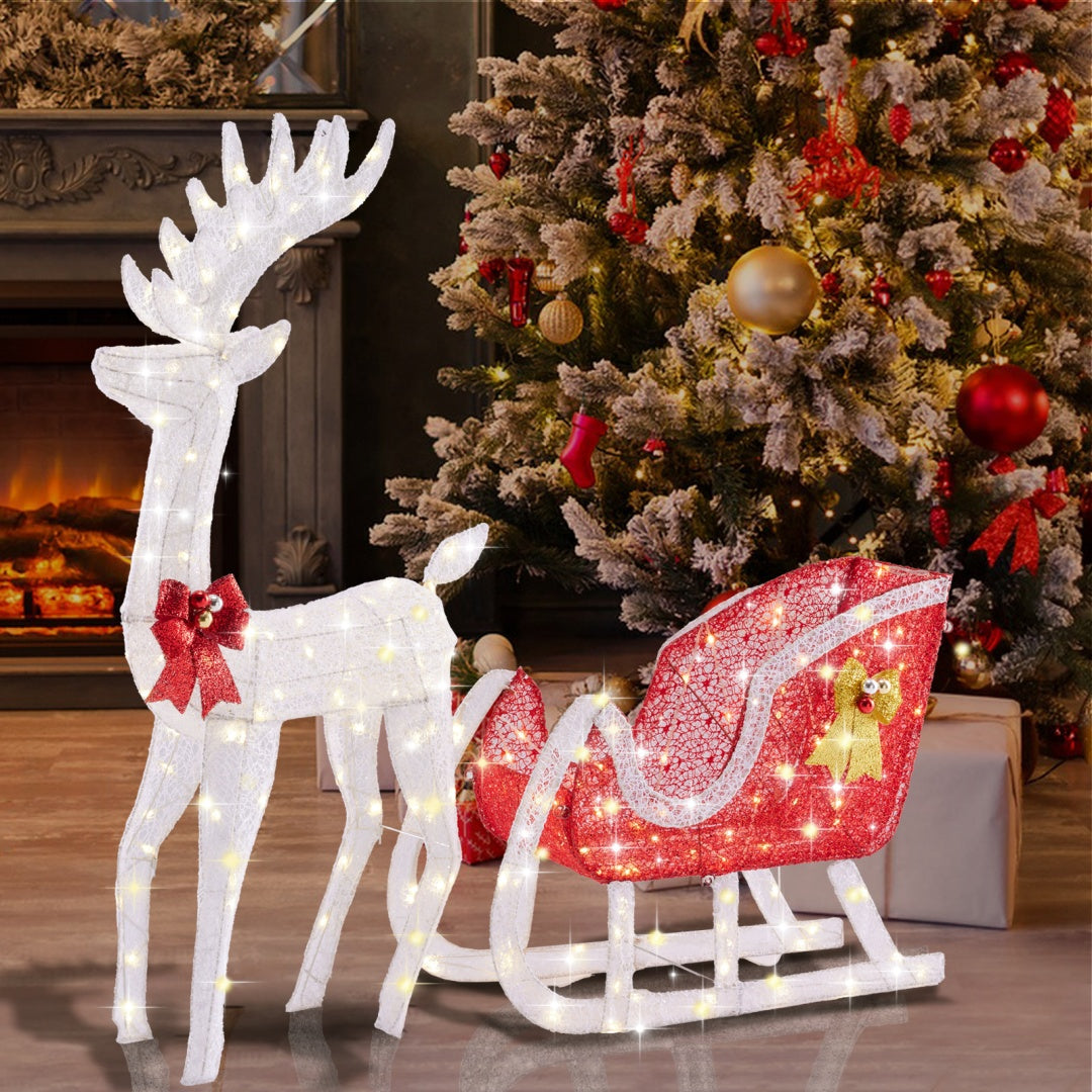 Christmas Outdoor Deer Decoration with LED Lights