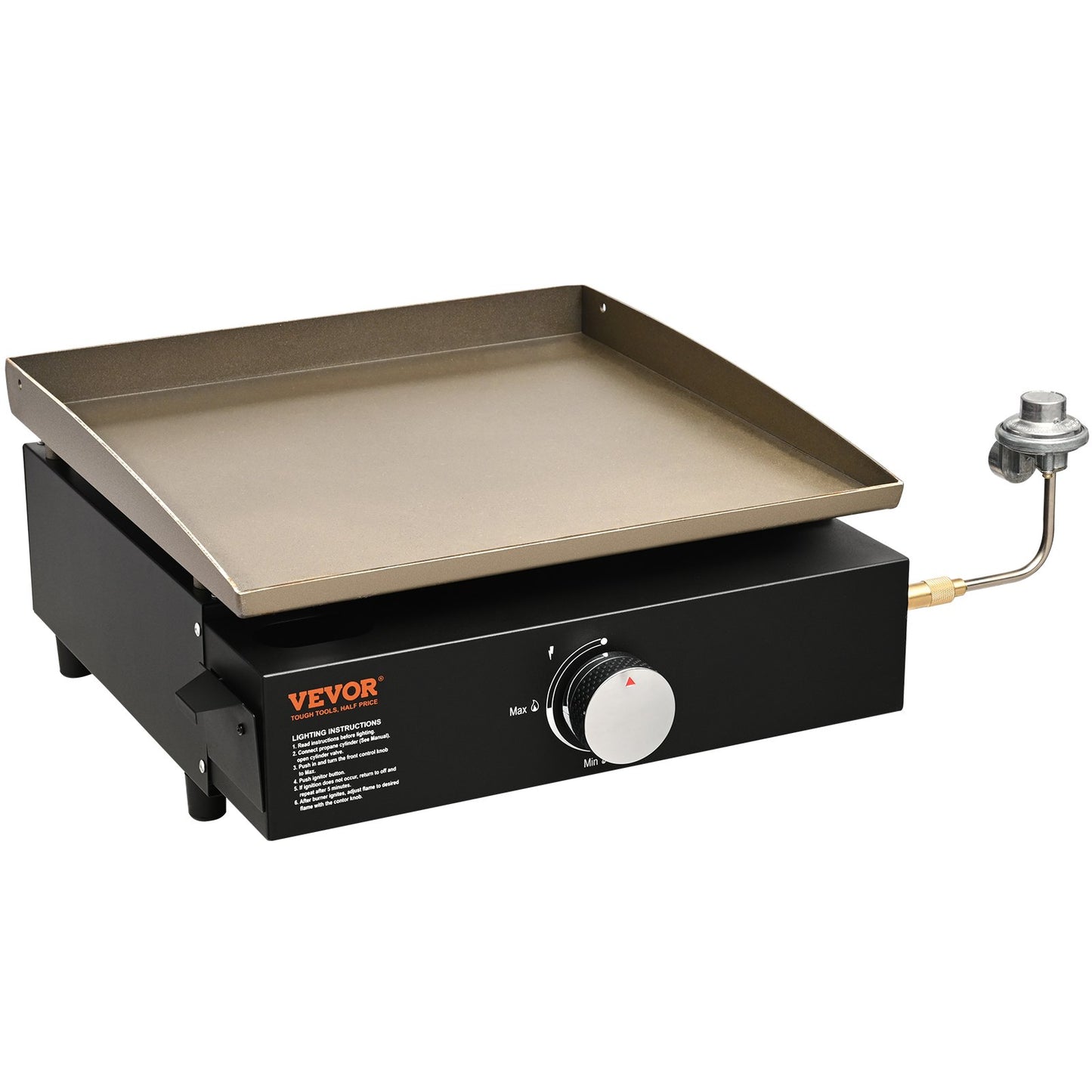 Heavy Duty Commercial Gas Griddle - 16.9" Flat Top Grill