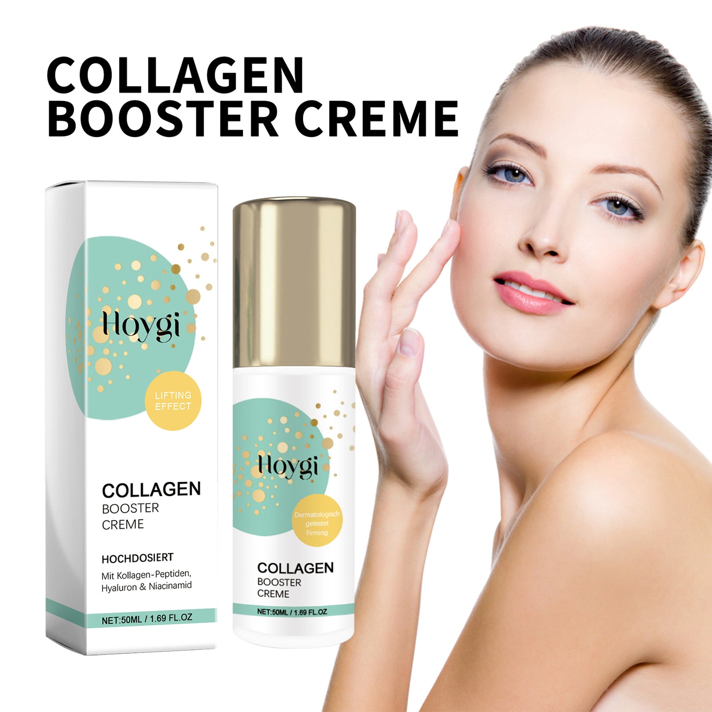 Collagen Booster Facial Cream - Anti-Aging Firming & Hydrating Moisturizer