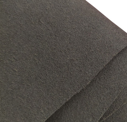 Fireproof Touch Screen Microfiber Conductive Suede Fabric for Sewing Black
