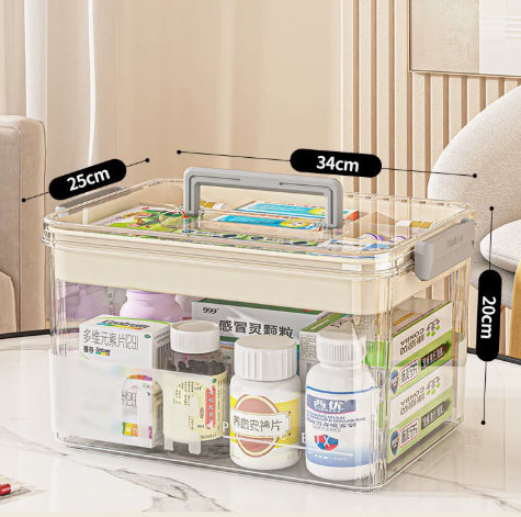 Multi-Tier Large-Capacity Plastic Storage Box - Household Organizer