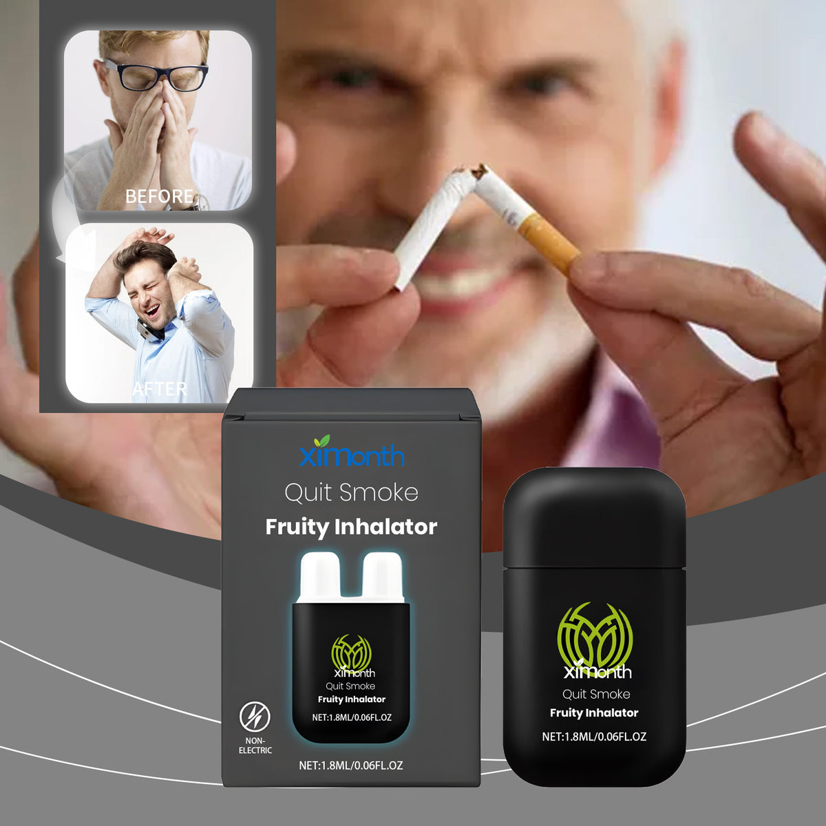 Double Hole Nose Spray Auxiliary Smoking Cessation Portable