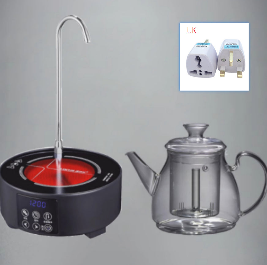 Large Capacity Glass Steam Teapot for Home Brewing - 1.5L