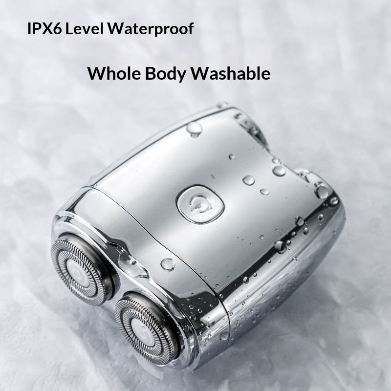 Portable Electric Shaver with Floating Double Head