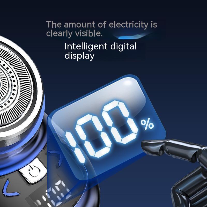 Mini USB Electric Shaver for Men Rechargeable Razor with Display