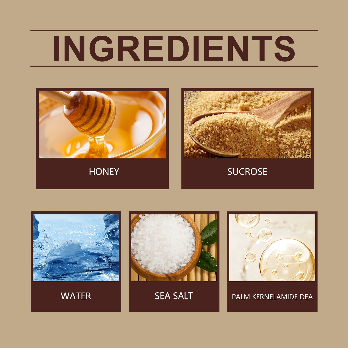 Honey Brown Sugar Exfoliating Scrub for Deep Cleansing & Moisturizing