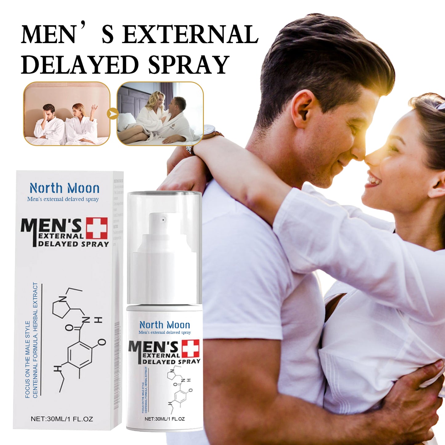 Men's Intimate Delay Spray - 30ml Natural Formula for Enhanced Endurance