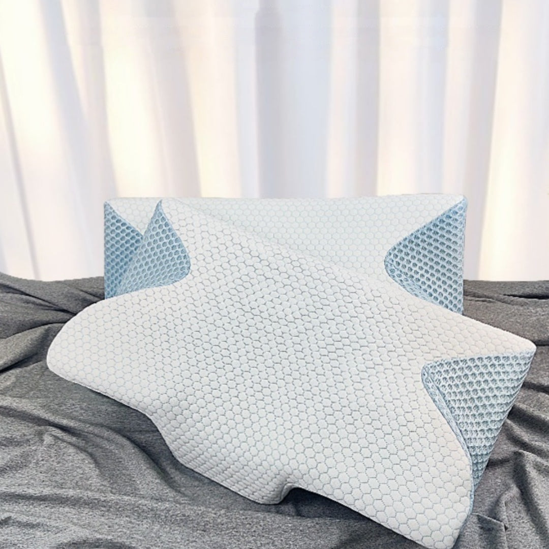 Slow Rebound Memory Foam Neck Pillow - Supportive Travel & Office Cushion