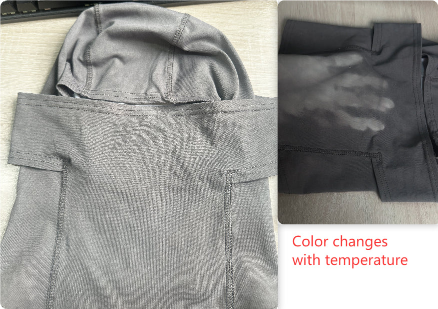 Temperature-Sensitive Color-Changing Balaclava for Cycling