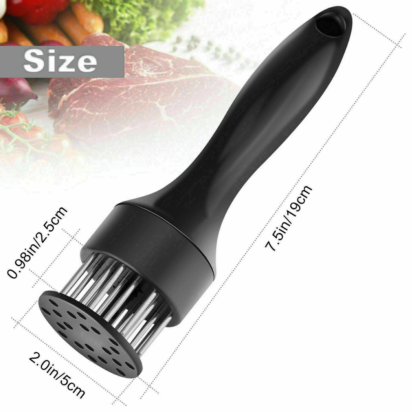 Stainless Steel Meat Tenderizer 21-pin Beef Pork Kitchen Cooking