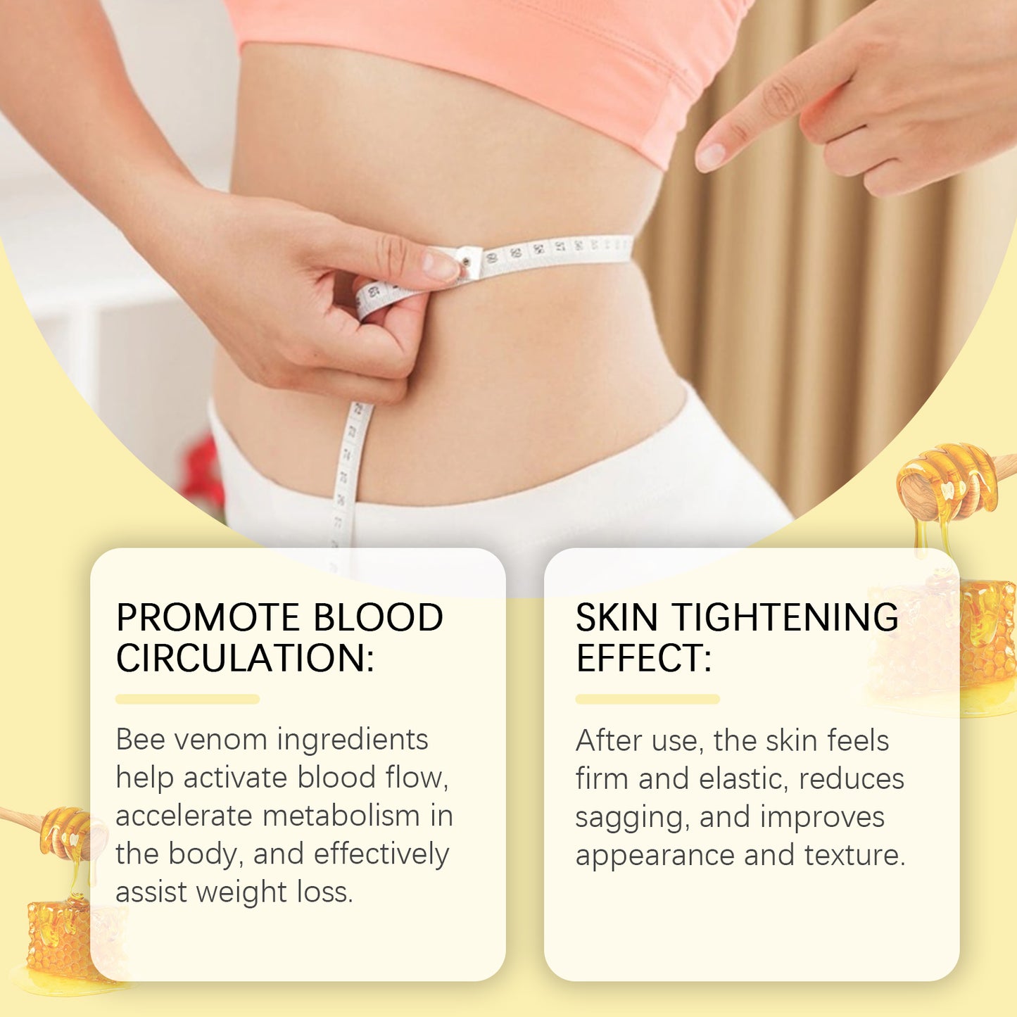 Bee Venom Body Sculpting Navel Patch for Skin Firming and Toning