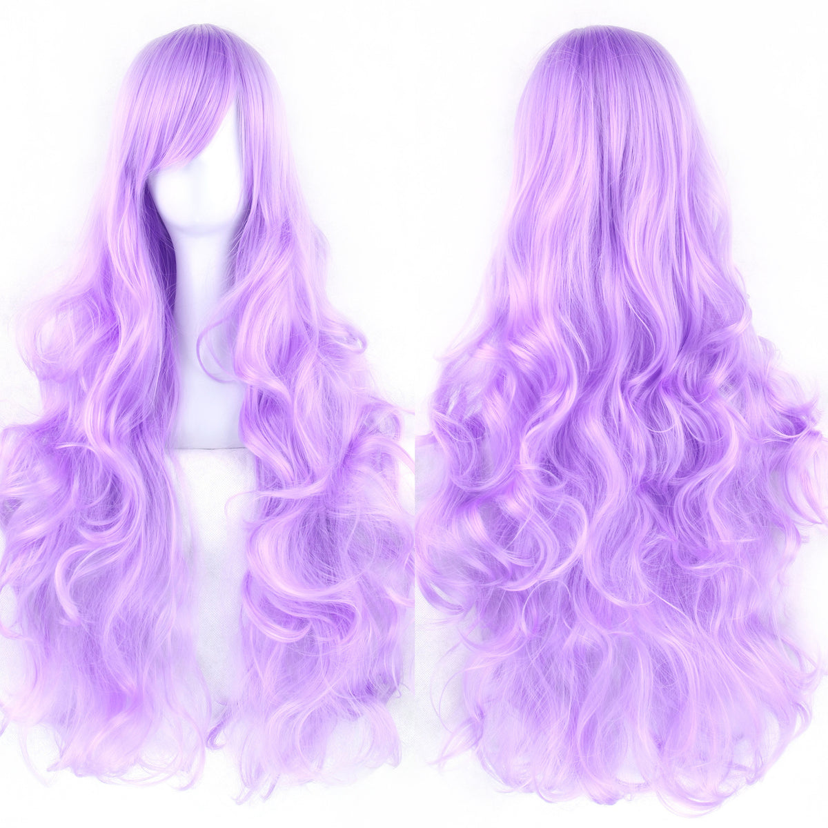 Colorful Cosplay Wig with High-Temperature Fiber, Long Curly Style