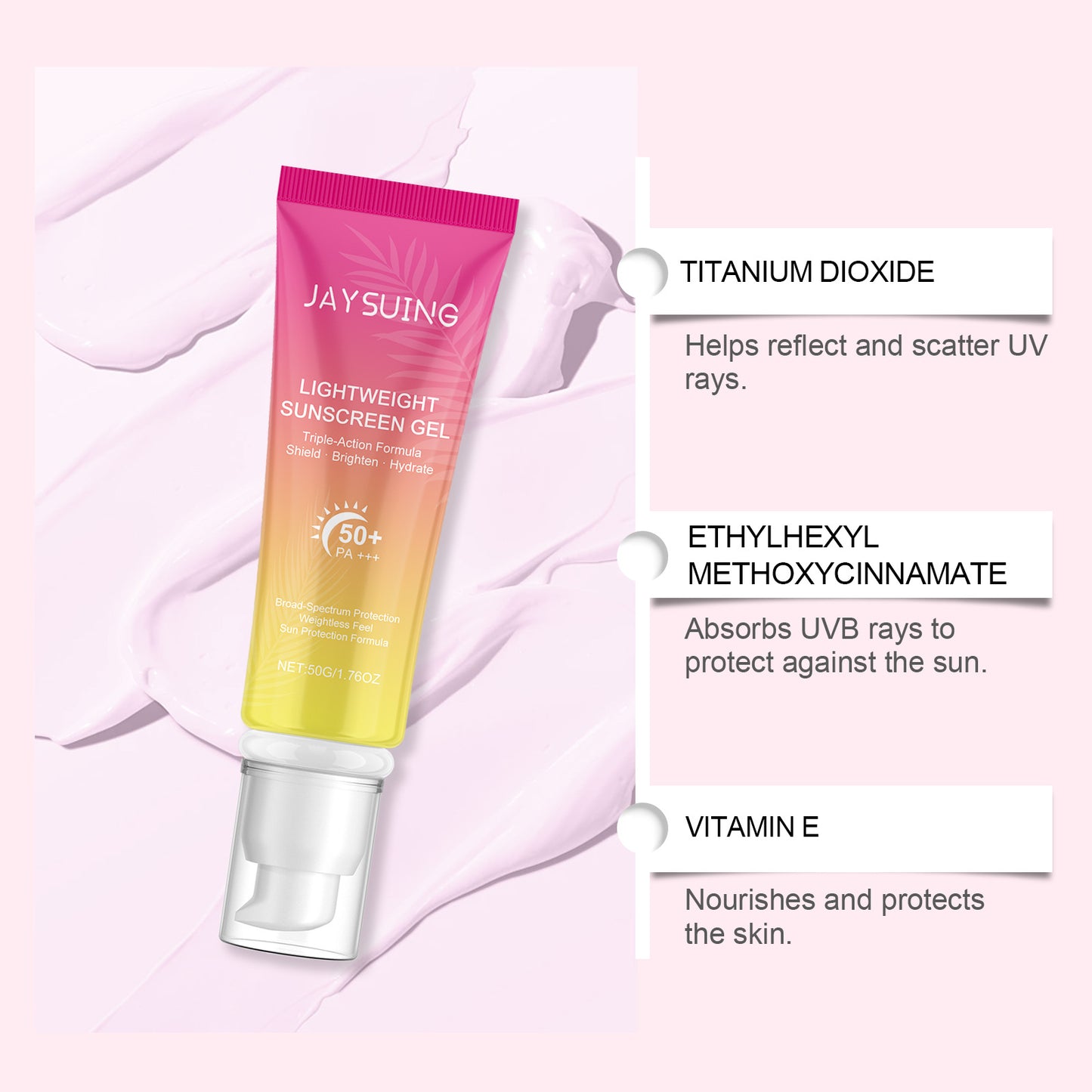 Breathable Outdoor Sunscreen Cream 50g - Lightweight Skin Protection
