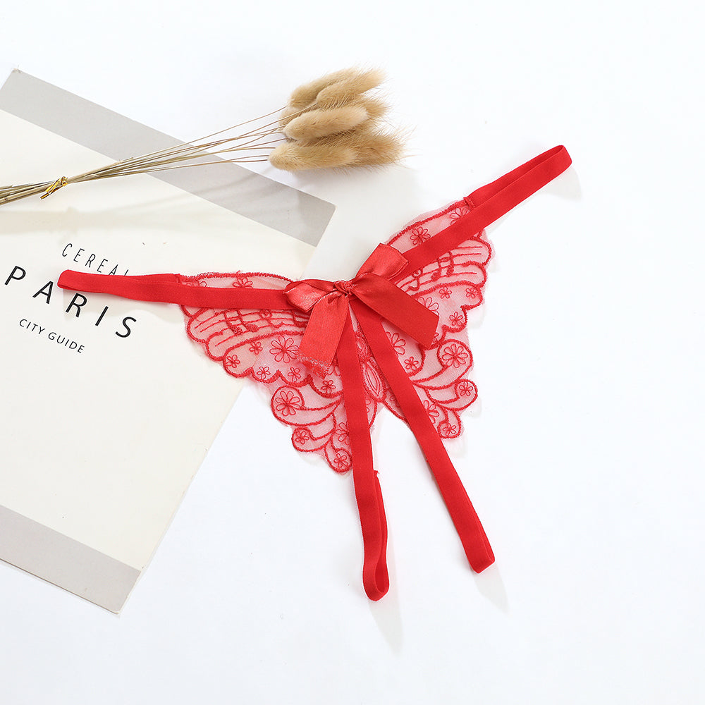 Women’s Embroidered Butterfly Panties - Comfortable Lingerie Set for Ladies