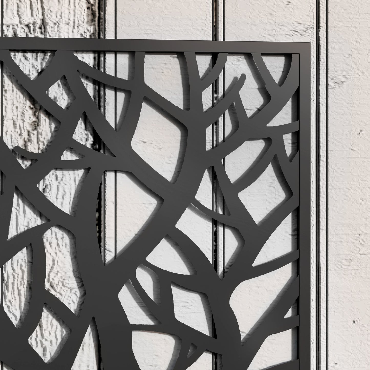 Metal Garden Bed with Trellis for Climbing Plants - Black, 960x680x65mm