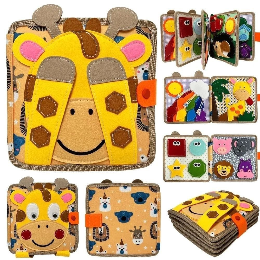 Montessori Felt Busy Board Educational Toy for Kids - Multiple Variants