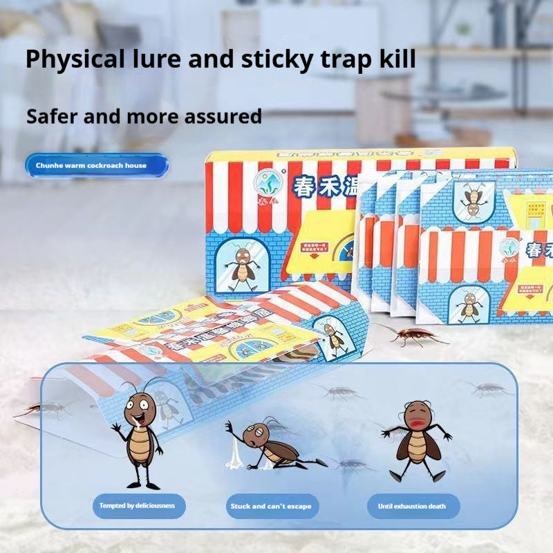 Cockroach Trap with Adhesive Board and Bait - Pest Control for Home & Garden