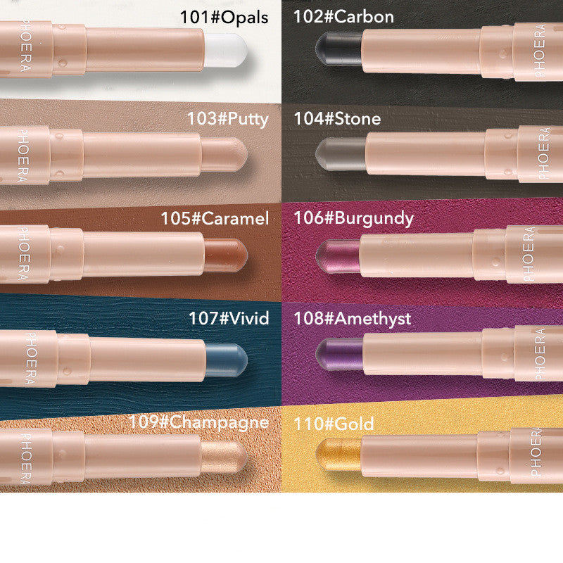 Monochrome Lipstick & Eyeshadow Stick Makeup Set - Multiple Colors