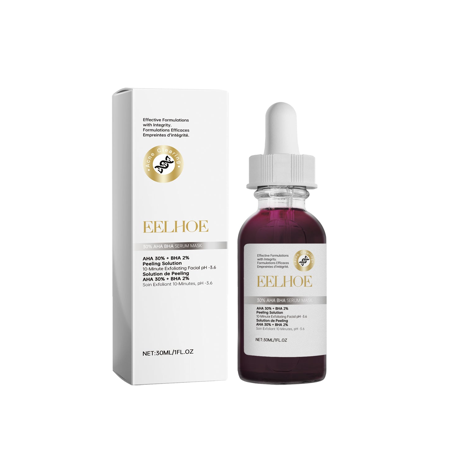 30% Fruit & Salicylic Acid Facial Essence - Moisturizing Skin Care Serum