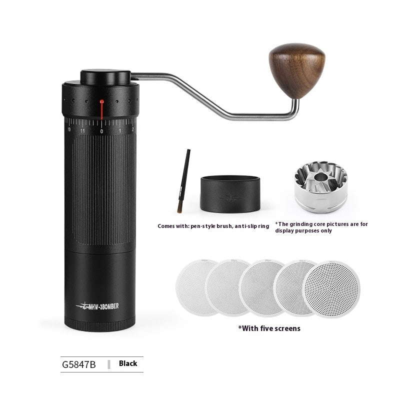 Manual Coffee Bean Grinder R3 Blade - Adjustable Hand Coffee Mill for Home Use