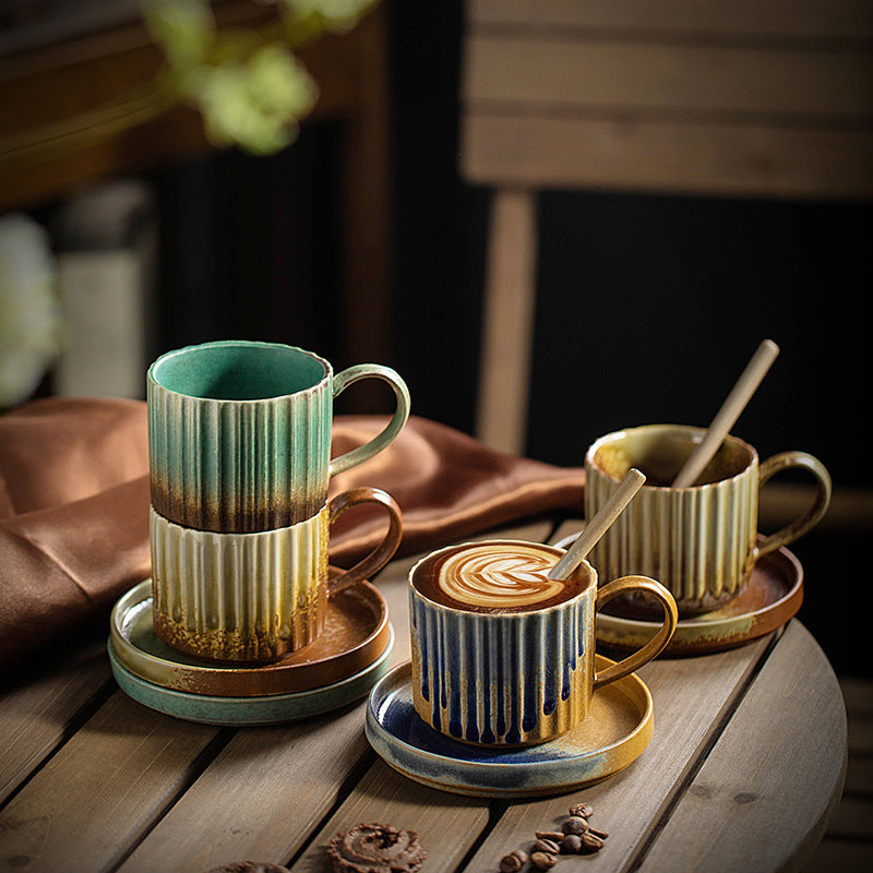 Ceramic Coffee Set - Multiple Colors & Capacity - Home Kitchen Drinkware