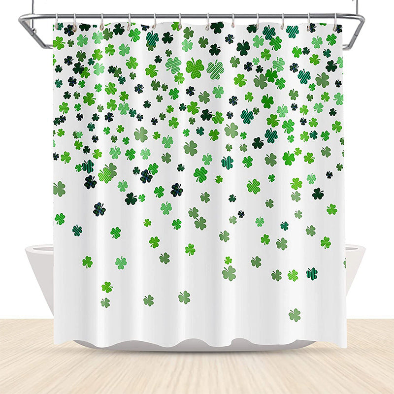 Waterproof Digital Printing Shower Curtain - Holiday Series Modern Bathroom Decor