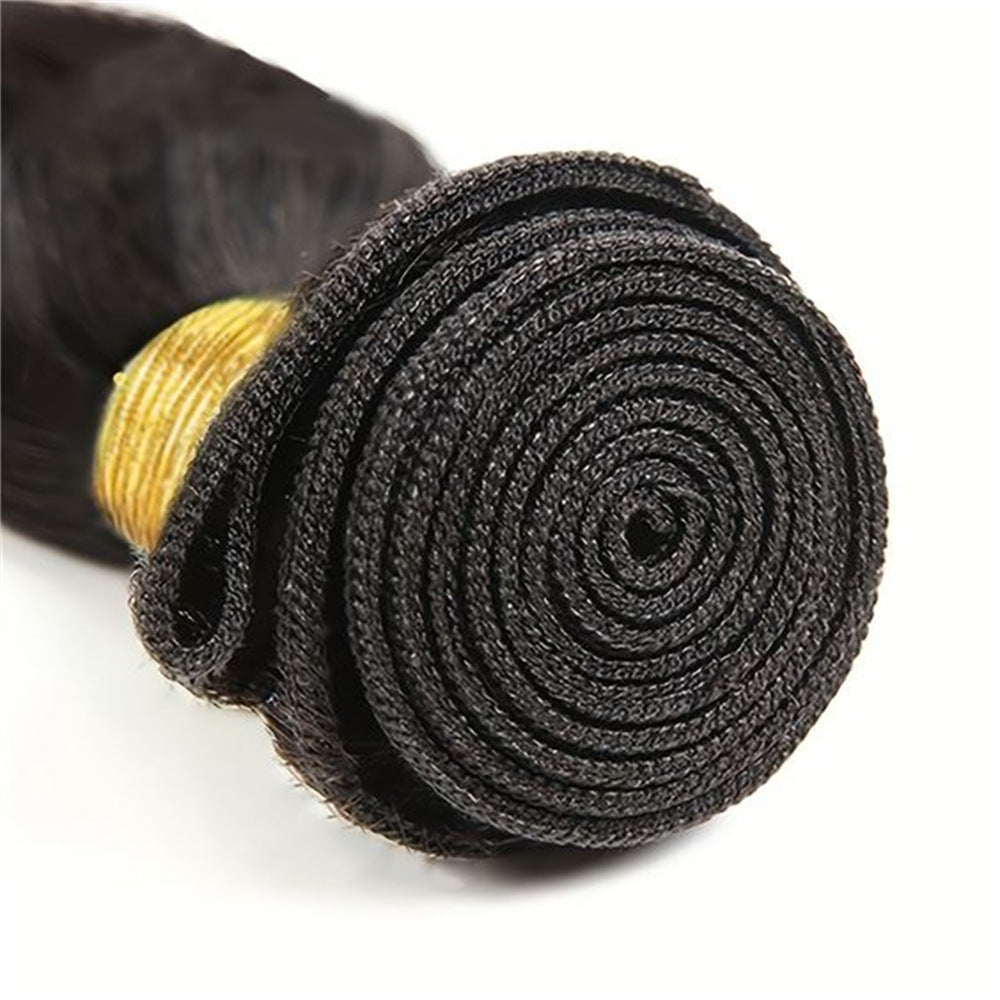 Human Hair Extension Bundles - Natural, Body Wave, Kinky Curly & Water Wave Styles