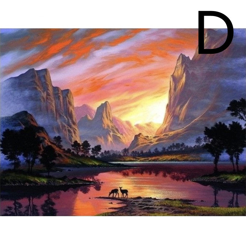 DIY Oil Painting Kit for Adults - Paint by Number Art Set, Multiple Sizes & Styles