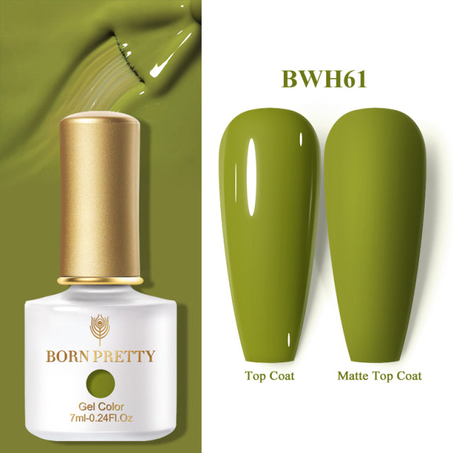 One-Color Gel Nail Polish 7ml - Long-Lasting, Non-Toxic, Professional & Home Use