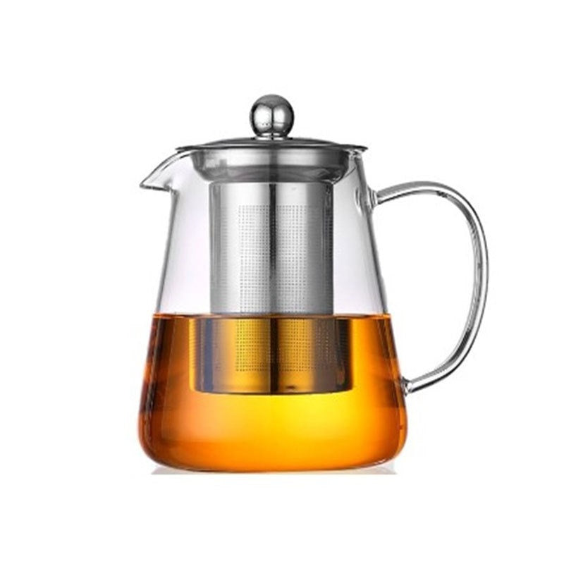 Glass Teapot Set with Strainer - High-Temperature Heat-Resistant Kitchenware