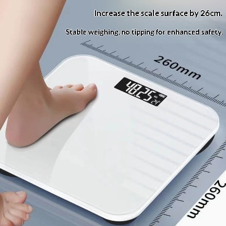 Rechargeable Digital Weighing Scale for Home & Office - Black & White