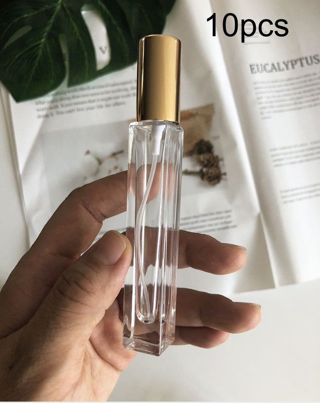 Portable Glass Perfume Spray Bottle 10ml Refillable Travel Container