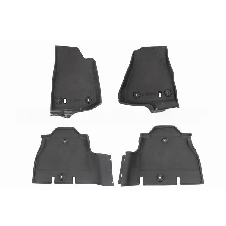 Automotive TPE Floor Mats - Black, Durable Car Interior Protection