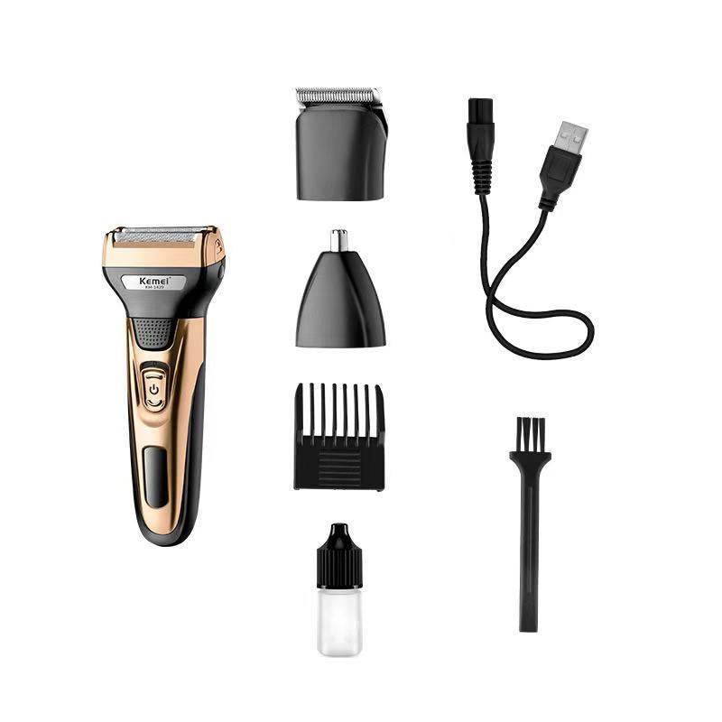 Rechargeable Electric Men's Shaver with Floating Cutter Head