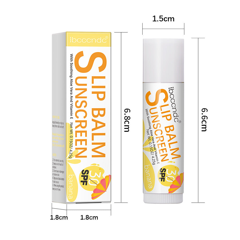 Moisturizing Lip Balm Set - Water, Coconut, Banana Flavors, Hydrating Lip Care