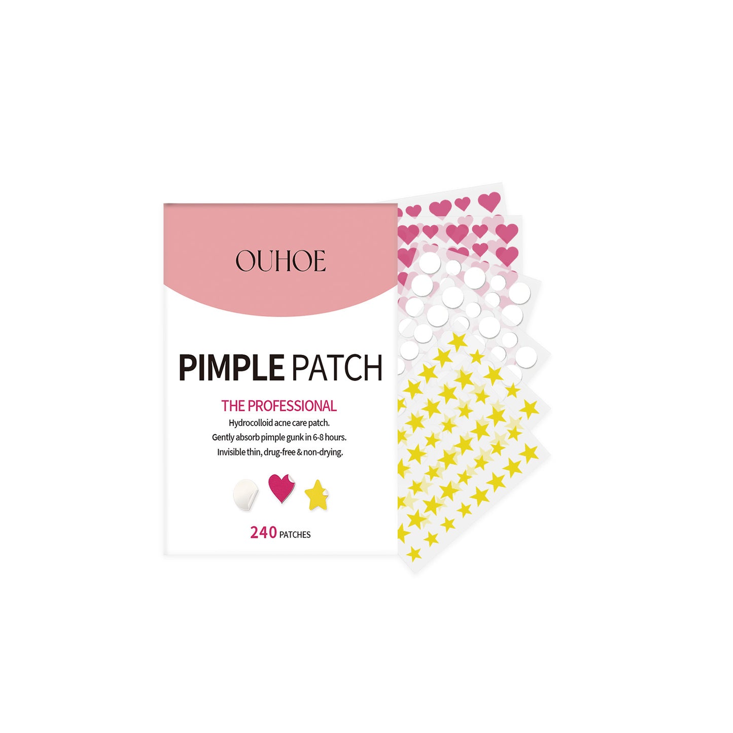 Acne Pimple Patch Set - 240 Patches for Facial Skin Care