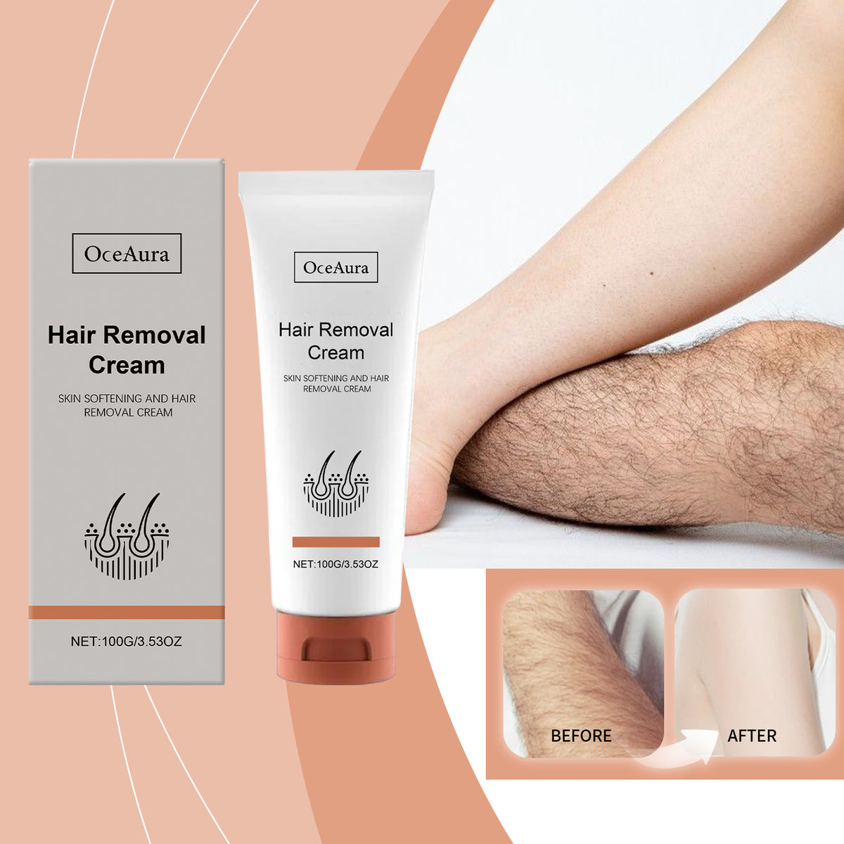 Gentle Hair Removal Cream 100g