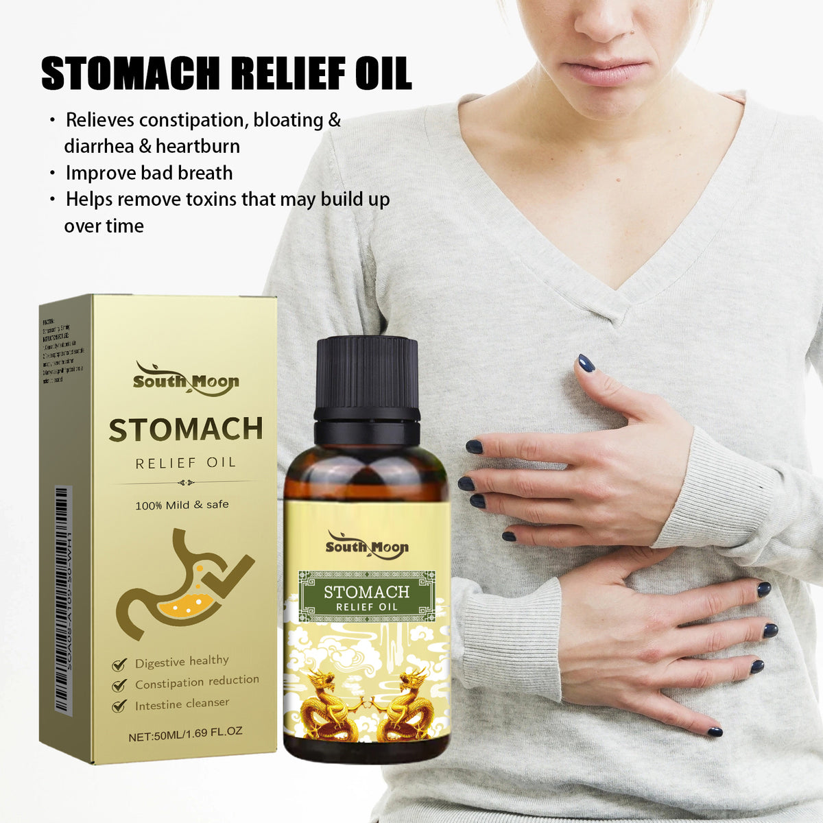Abdominal Relaxing Massage Oil 50ml