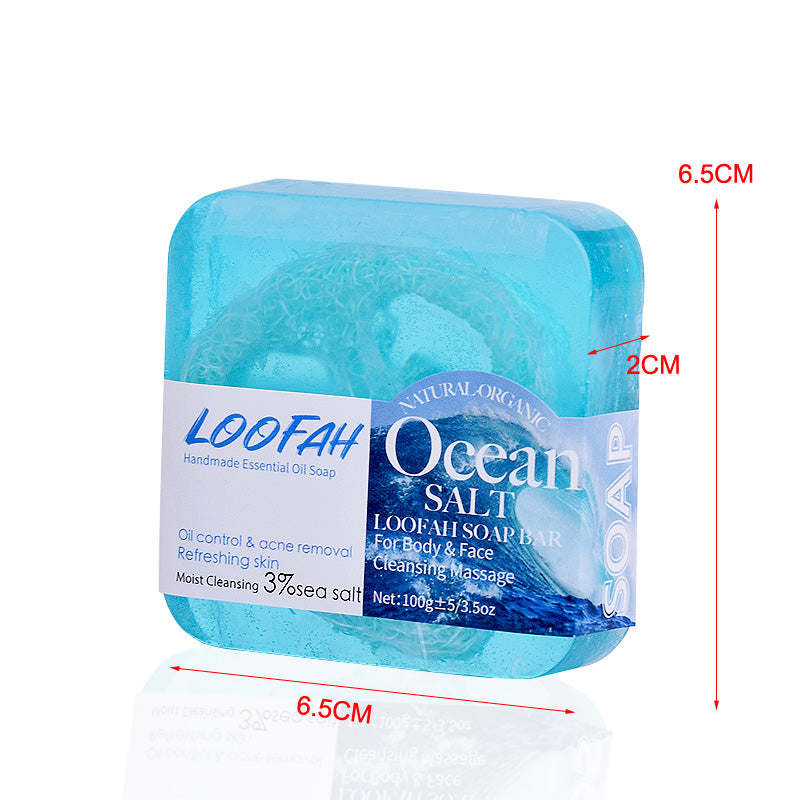 Sea Salt Luffa Soap Bar - 100g