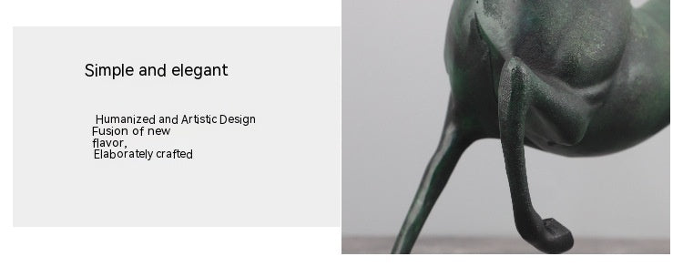 Modern Minimalist Metal Horse Sculpture for Home & Garden Decor