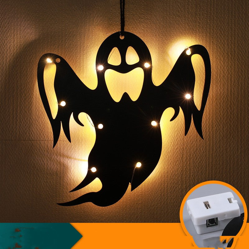 Halloween LED Decorative Lights with Luminescent Spider & Themed Models - Home Decor Lamp