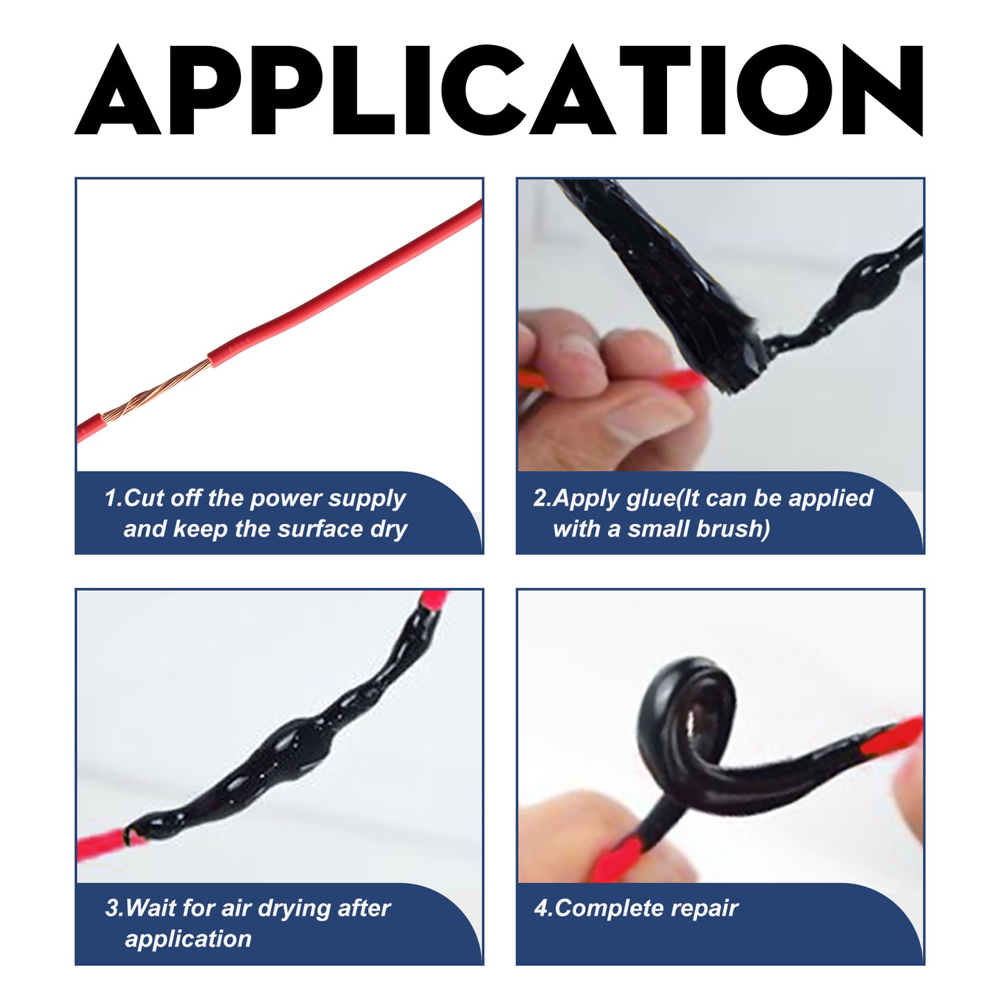 Black Insulation Adhesive 50ml for Kitchen Storage - Strong Bonding