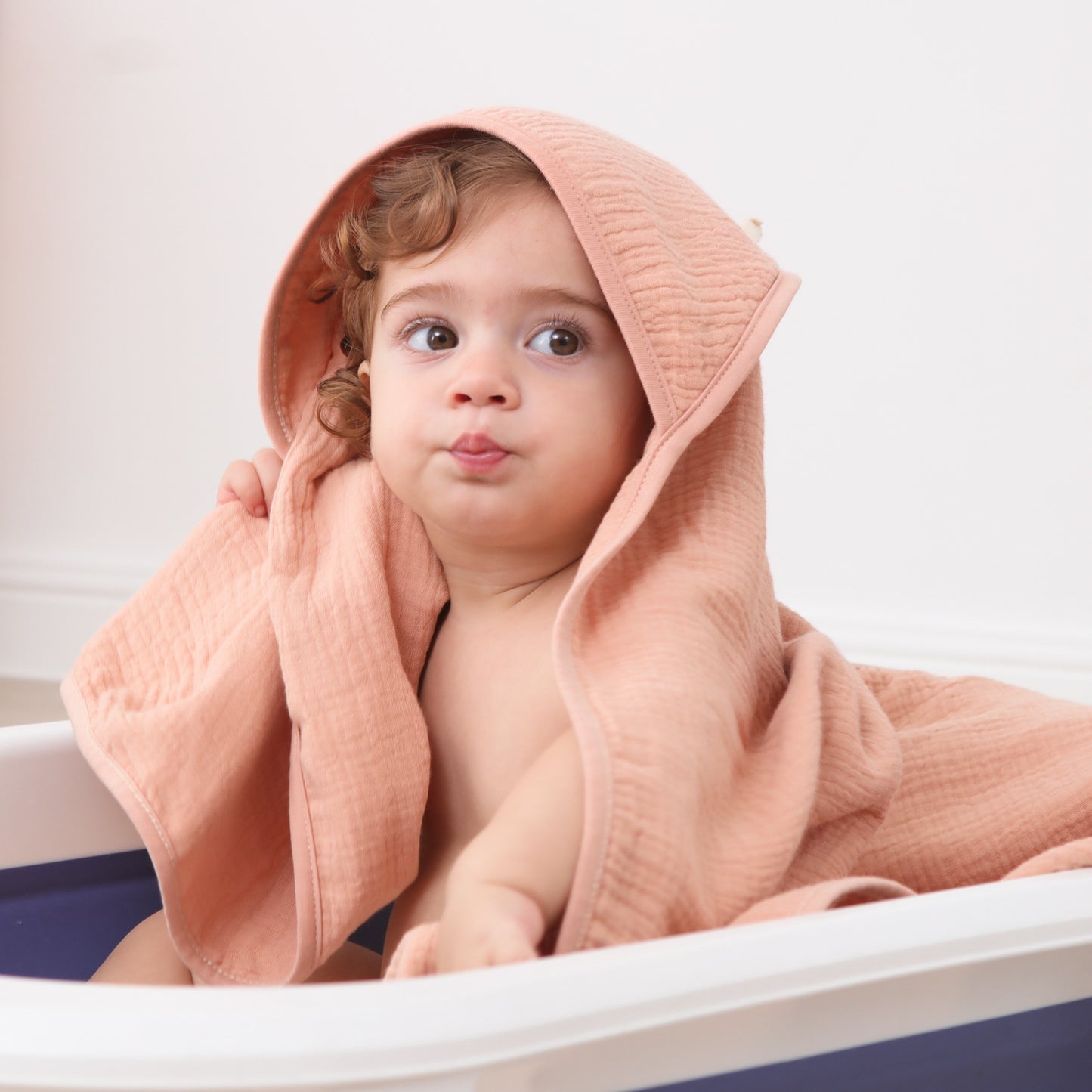 Children's Hooded Bath Towel Set with Cotton Gauze Hoodies – 3-Piece Bath Towel Set