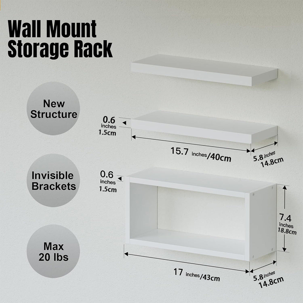 Multi-functional Wall-mounted Bathroom Shelf - Wooden, 3-Layer Storage Organizer