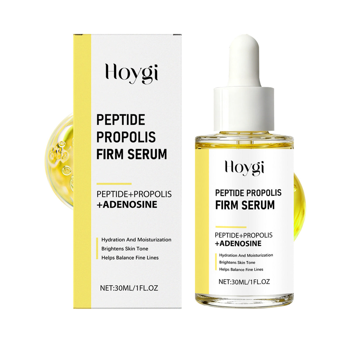 Face Firming Serum with Peptides & Propolis - 30ml Anti-Aging Skincare