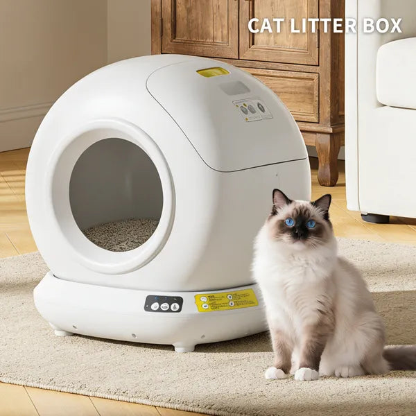 Automatic Cat Litter Box 78L Self-Cleaning Smart Enclosed Toilet with Tuya APP