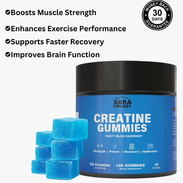 Creatine Monohydrate Gummies - Sports Fitness Supplement 120 Pills