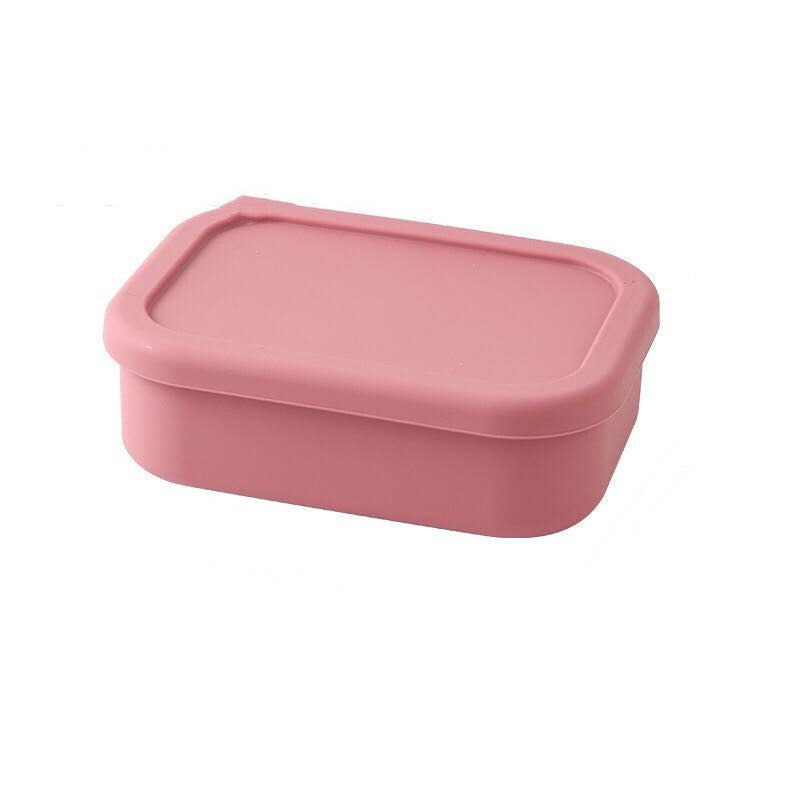 Silicone Two-Compartment Food Storage Box - Eco-Friendly Lunch Container