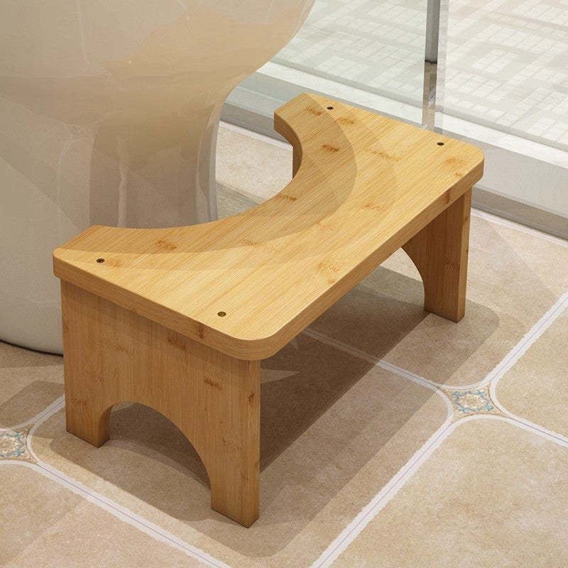 Children's Bamboo Toilet Step Stool with Non-Slip Surface - Eco-Friendly Kid's Bathroom Aid